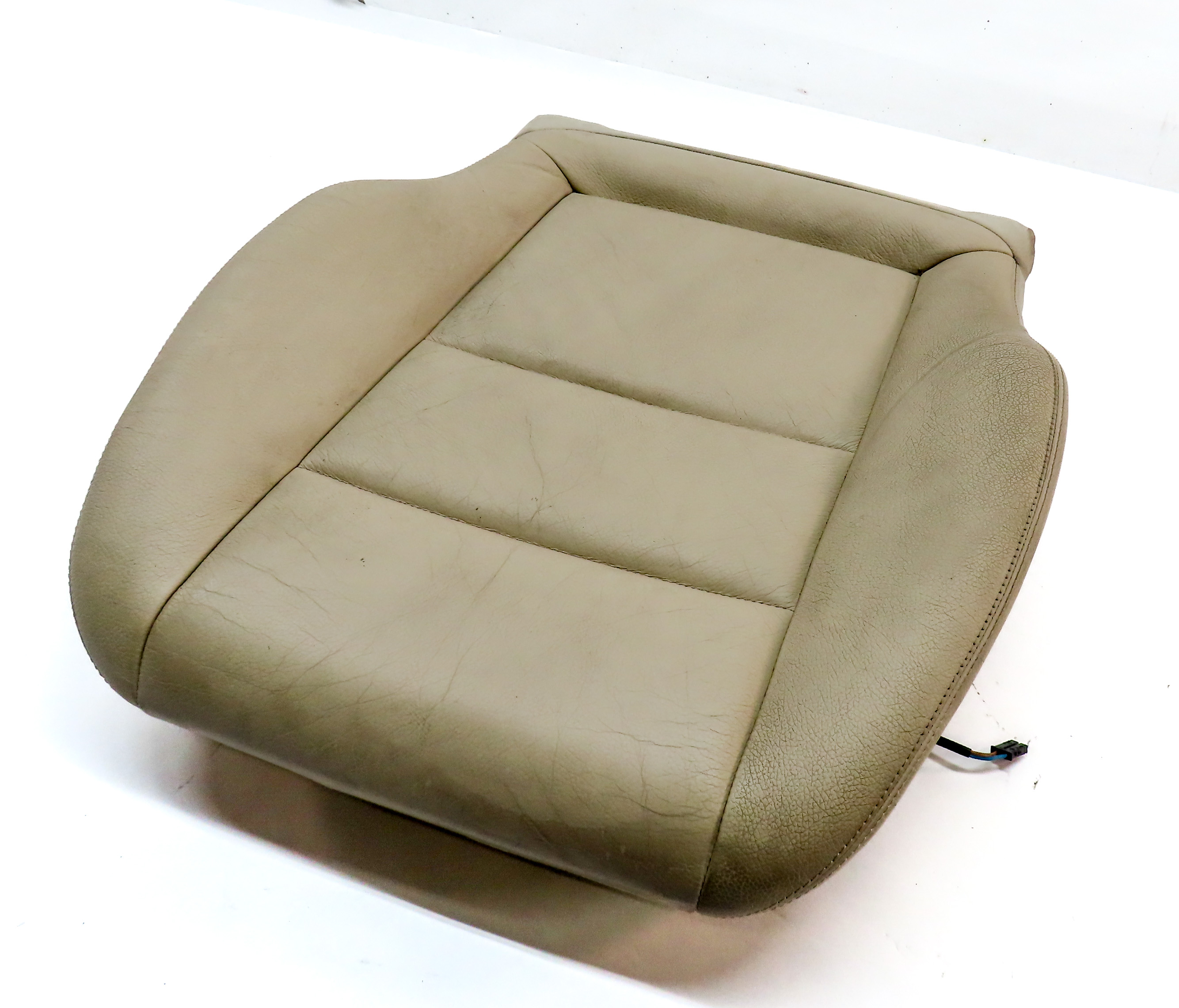 2013 MERCEDES C250 (W204) FRONT LEFT LOWER MEMORY HEATED SEAT CUSHION (Beige) — exact item pictured